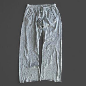 Vintage Victoria's Secret Pink grey sweatpants with embroidered dog logo Size S